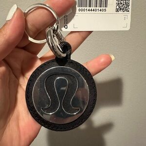 NEW Lululemon Logo Key Chain Black